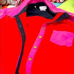 Soft Surroundings Black and Red Blouse